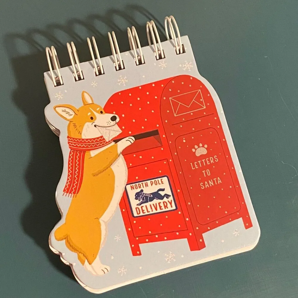 Corgi “Letters to Santa” Holiday Notepad